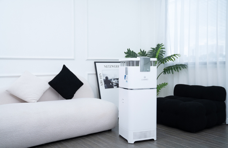 Nên lựa chọn máy lọc không khí có công suất lọc mạnh mẽ để dùng cho diện tích lớn hơn 60m2