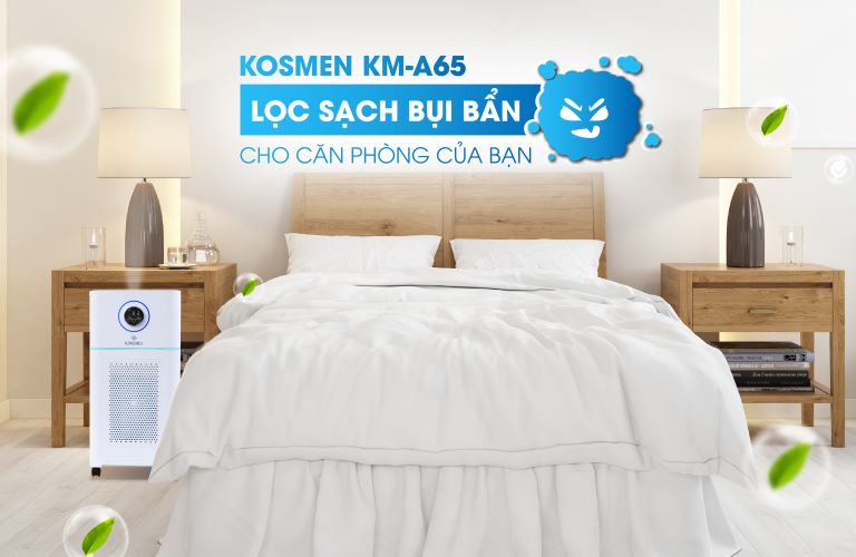 Vì được tích hợp nhiều tính năng thông minh nên máy lọc không khí Kosmen có khả năng lọc khí hiệu quả