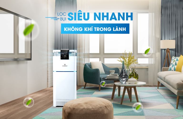 Máy lọc không khí Kosmen KM-A99 có khả năng lọc khí mạnh mẽ