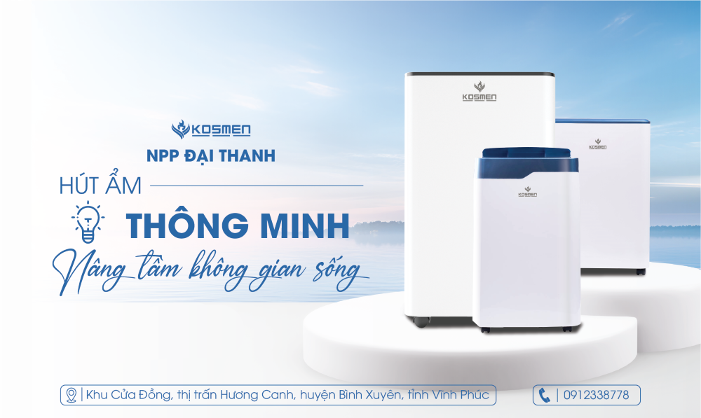 M&aacute;y h&uacute;t ẩm d&acirc;n dụng Kosmen được Đại Thanh ph&acirc;n phối tại Vĩnh Ph&uacute;c