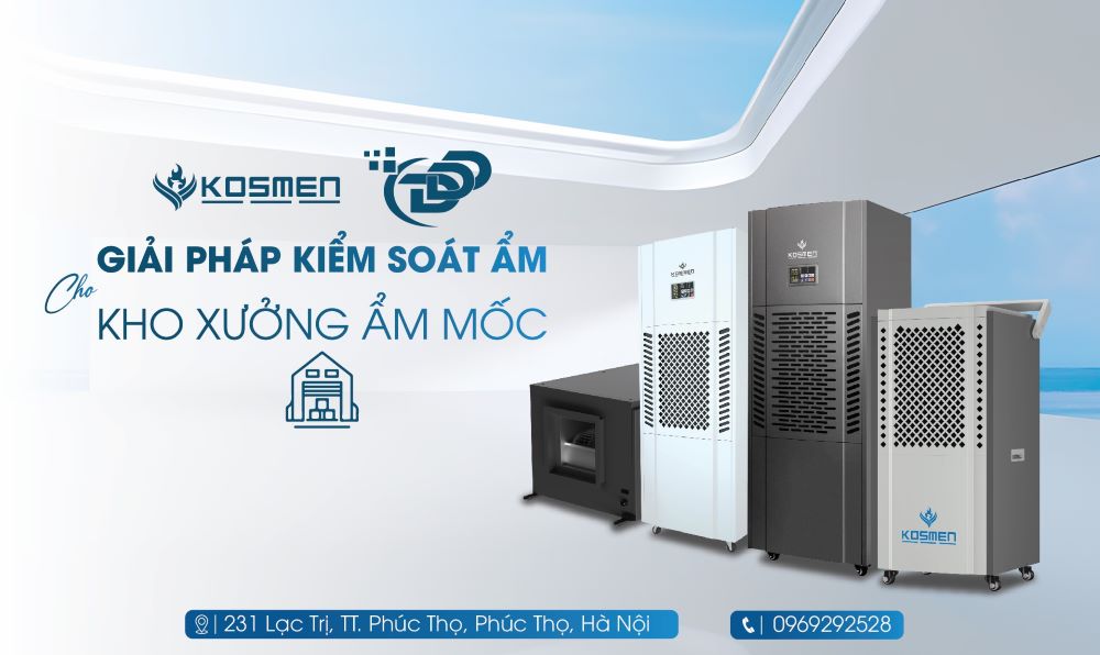 C&aacute;c d&ograve;ng m&aacute;y h&uacute;t ẩm c&ocirc;ng nghiệp v&agrave; treo trần được Dương Danh Dũng ph&acirc;n phối