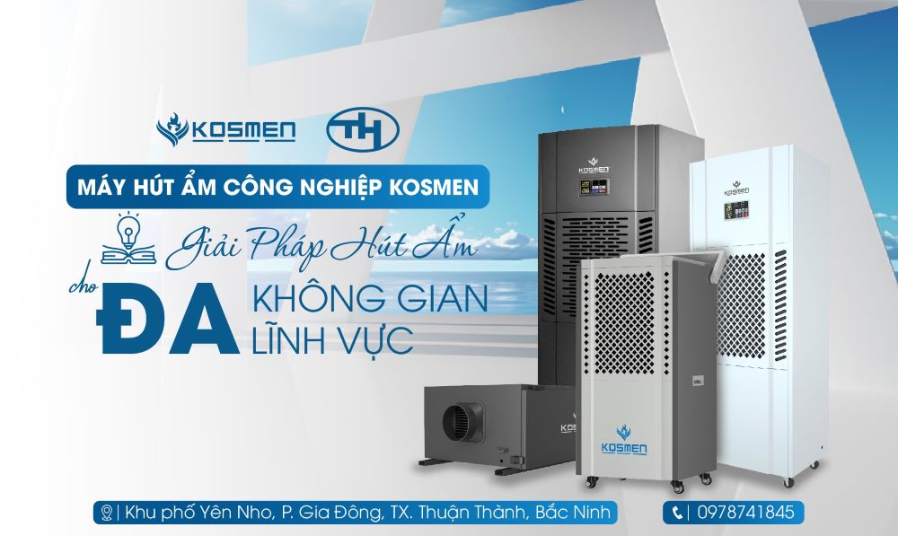 C&aacute;c d&ograve;ng m&aacute;y h&uacute;t ẩm c&ocirc;ng nghiệp v&agrave; treo trần được Trung Ho&agrave;ng ph&acirc;n phối