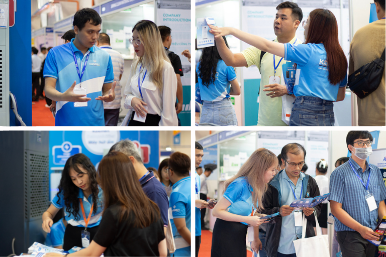 Nh&acirc;n vi&ecirc;n Kosmen tư vấn cho kh&aacute;ch h&agrave;ng c&aacute;c giải ph&aacute;p xử l&yacute; ẩm 