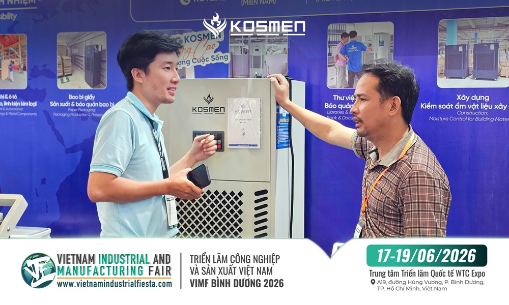 Khách hàng dành sự quan tâm đặc biệt với thiết bị kiểm soát ẩm Kosmen