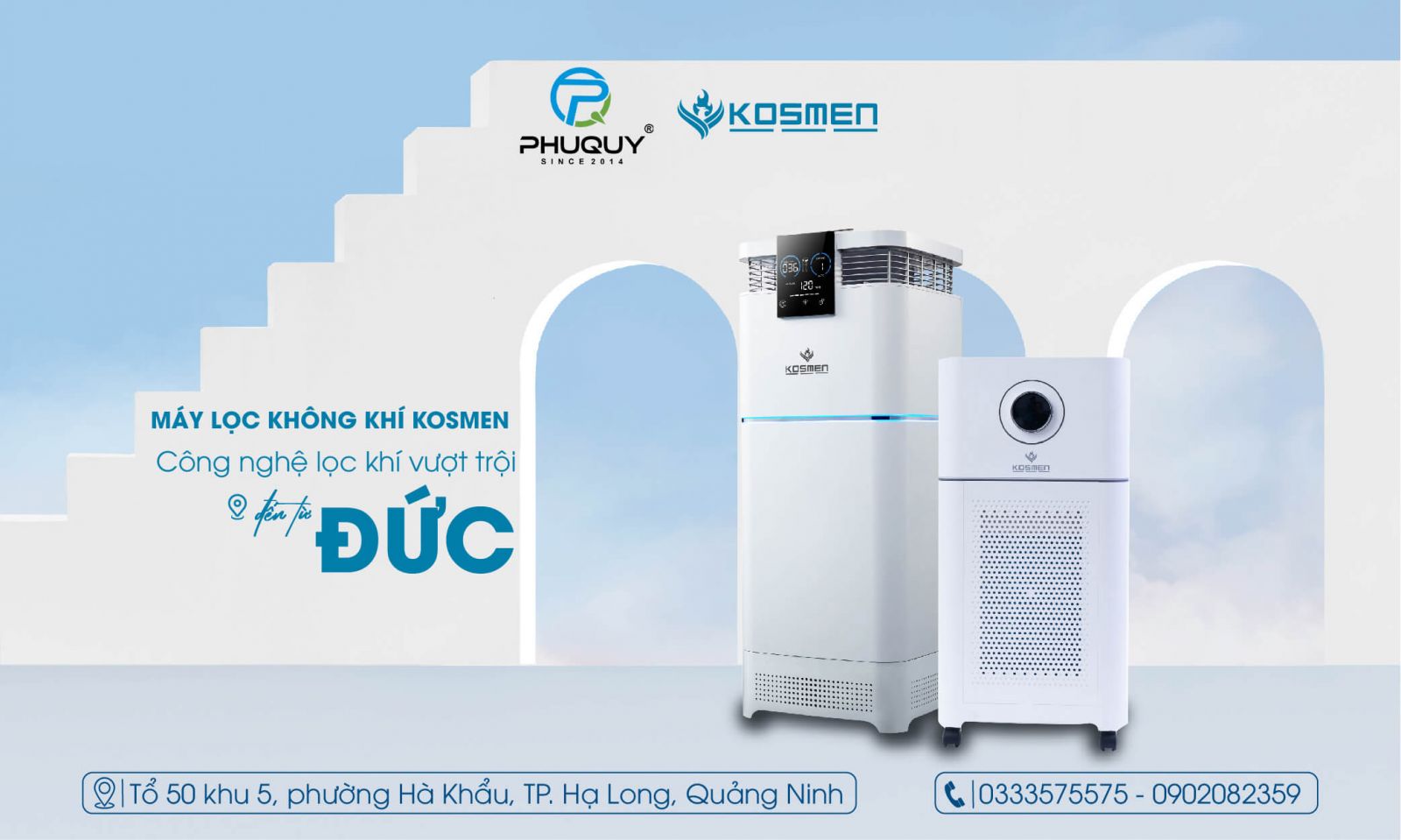 Ph&uacute; Qu&yacute; ph&acirc;n phối m&aacute;y lọc kh&ocirc;ng kh&iacute; Kosmen tại Quảng Ninh