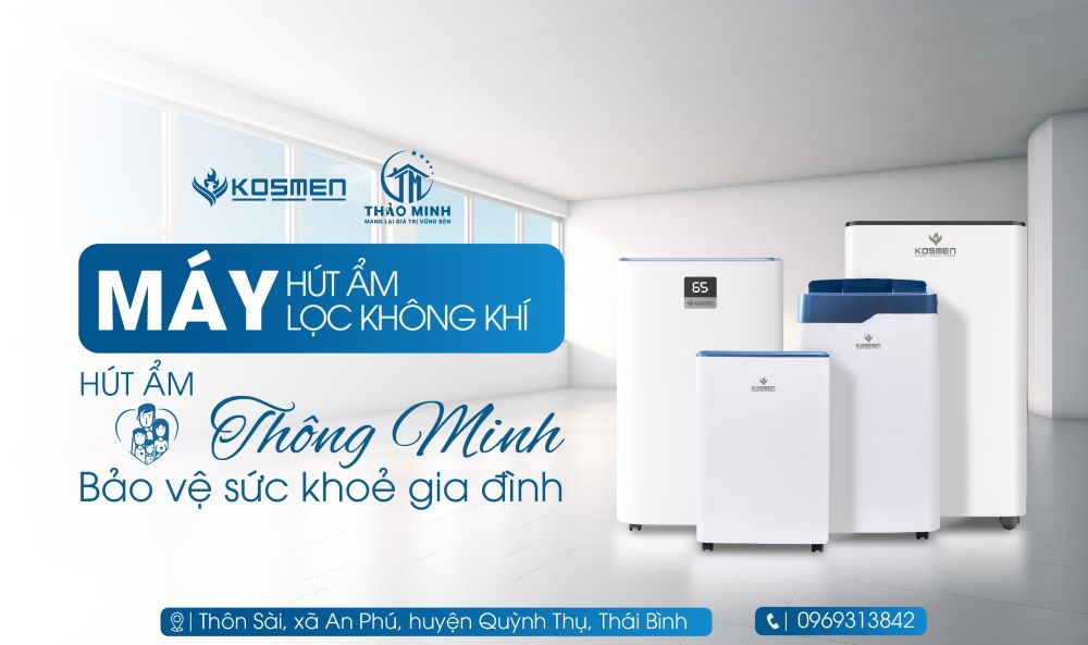 M&aacute;y h&uacute;t ẩm d&acirc;n dụng Kosmen được ph&acirc;n phối ch&iacute;nh h&atilde;ng tại NPP Thảo Minh