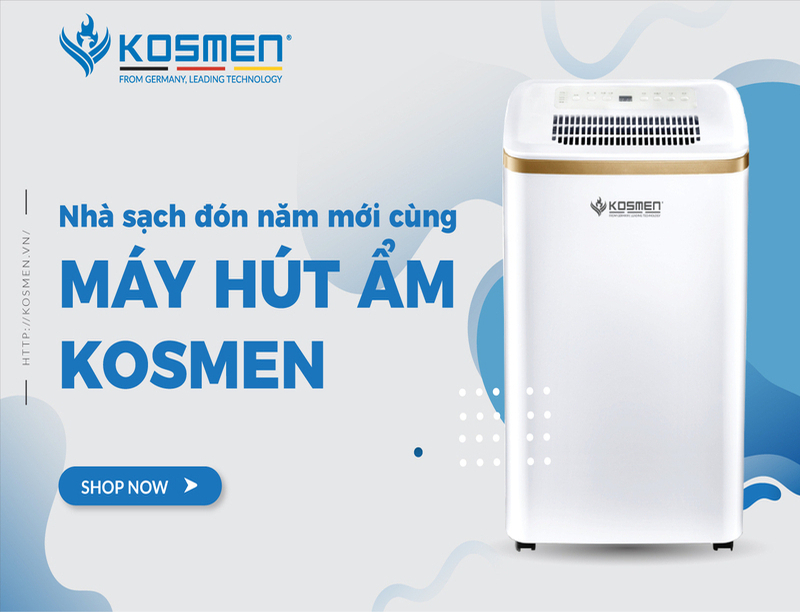 Ưu đãi cuối năm - Nhà sạch đón Tết cùng máy hút ẩm Kosmen