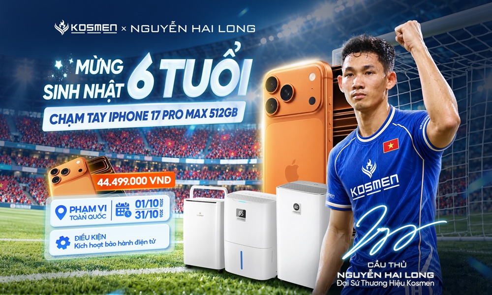 Đón Sinh Nhật Kosmen - Sẵn Sàng Săn iPhone 17 Pro Max 512GB!