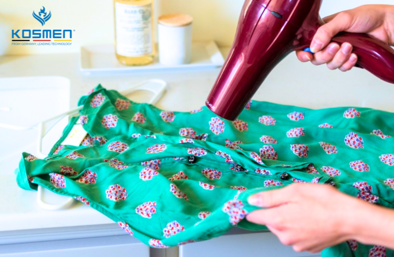 Phương ph&aacute;p sấy kh&ocirc; quần &aacute;o tr&ecirc;n bề mặt bằng m&aacute;y sấy t&oacute;c