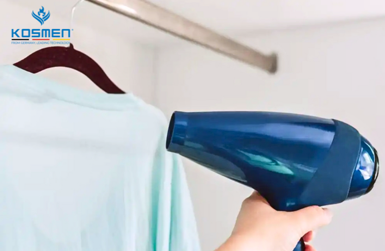 Phương ph&aacute;p sấy kh&ocirc; quần &aacute;o khi treo thẳng với m&aacute;y sấy t&oacute;c