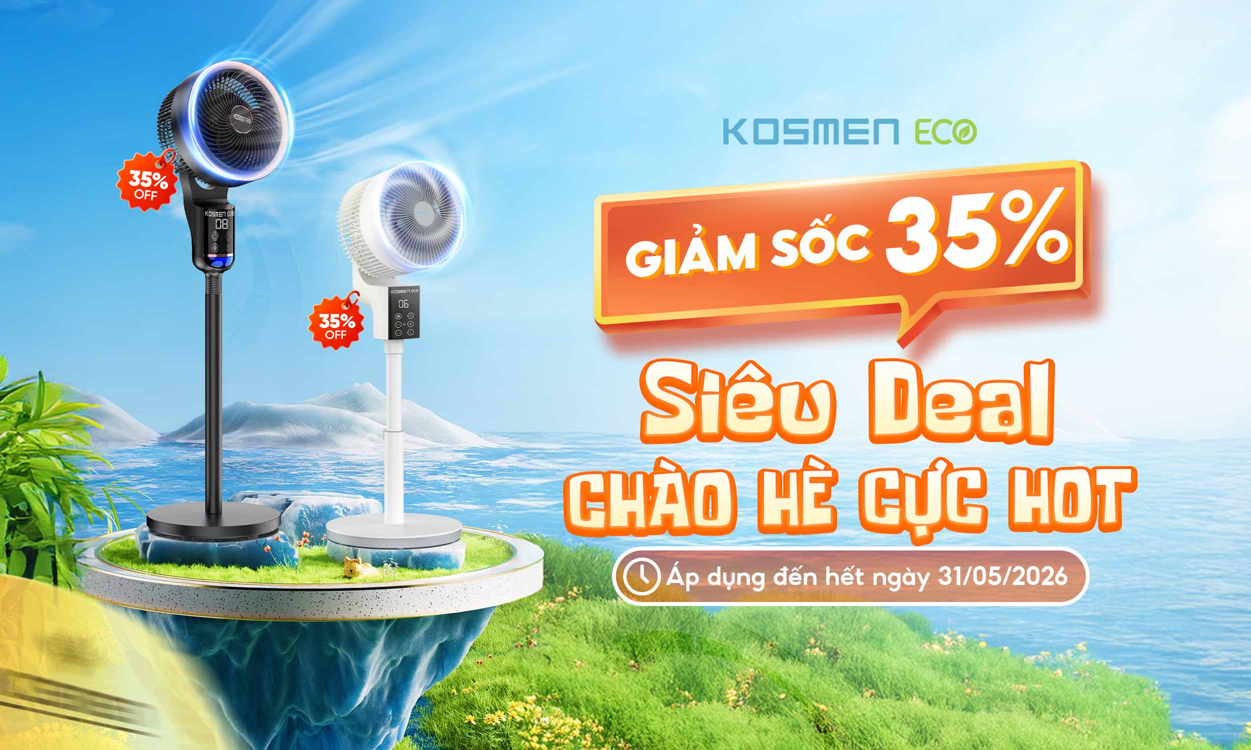 Tháng 4: Kosmen Eco Tung Deal Chào Hè Cực “Hot”