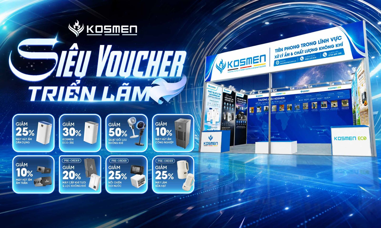 Cơ hội nhận si&ecirc;u voucher khi tham quan gian h&agrave;ng Kosmen