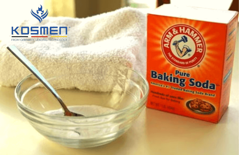 Bột baking soda khử mùi và tẩy mốc quần áo