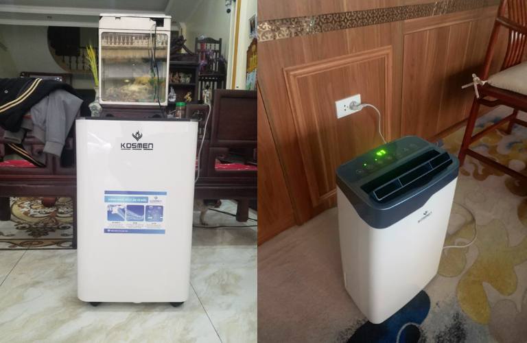 M&aacute;y h&uacute;t ẩm Kosmen được sử dụng để kiểm so&aacute;t ẩm trong gia đ&igrave;nh