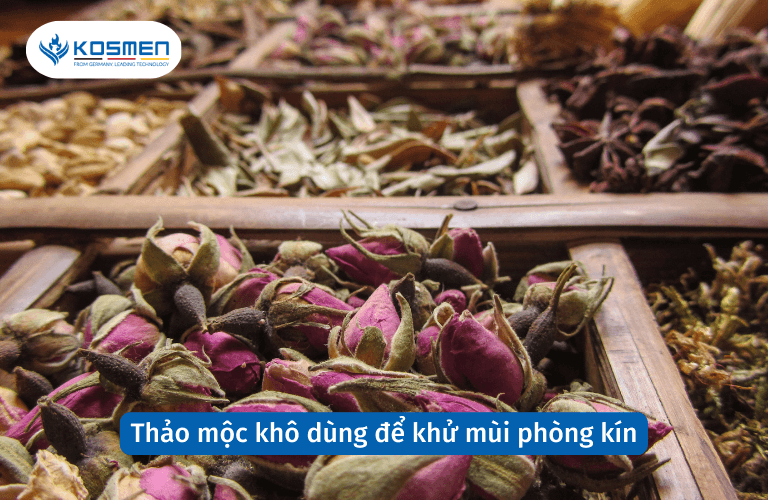 Thảo mộc khô dùng để khử mùi phòng kín