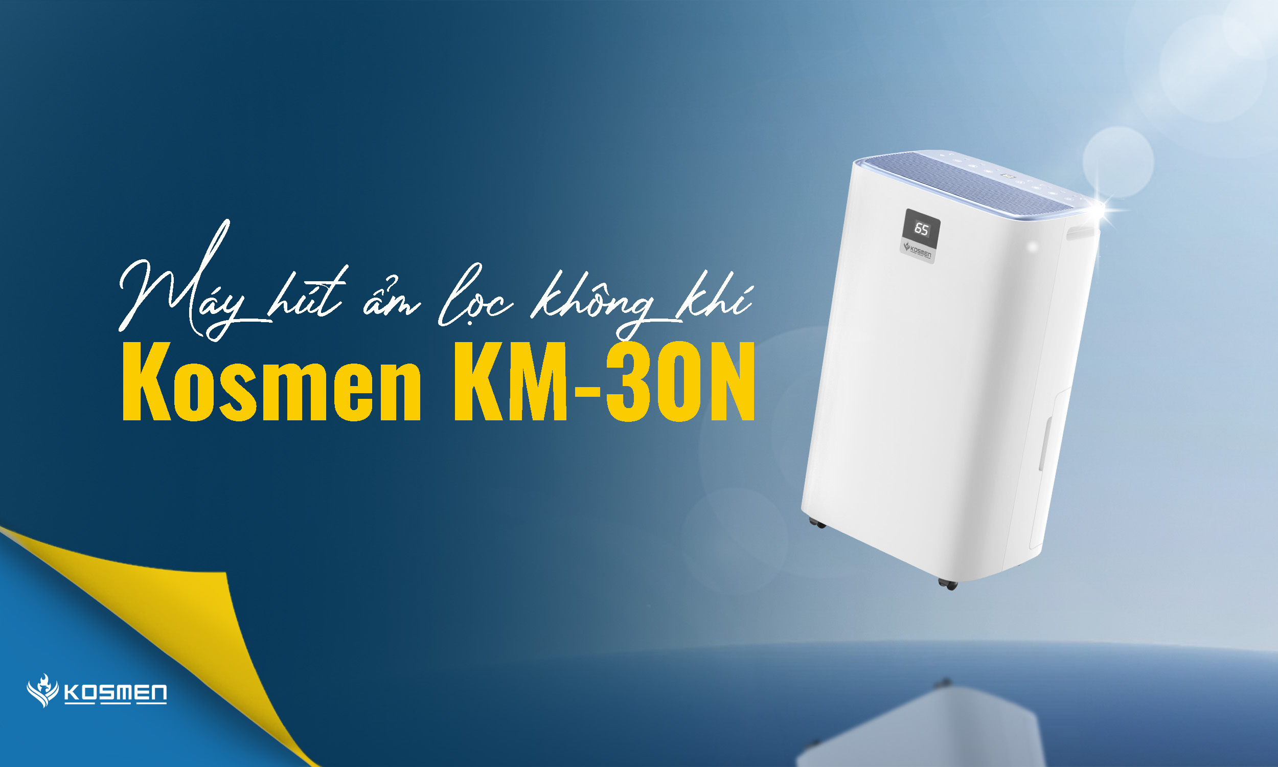 Kosmen Chính Thức Ra Mắt Sản Phẩm Máy Hút Ẩm Lọc Không Khí Kosmen KM-30N