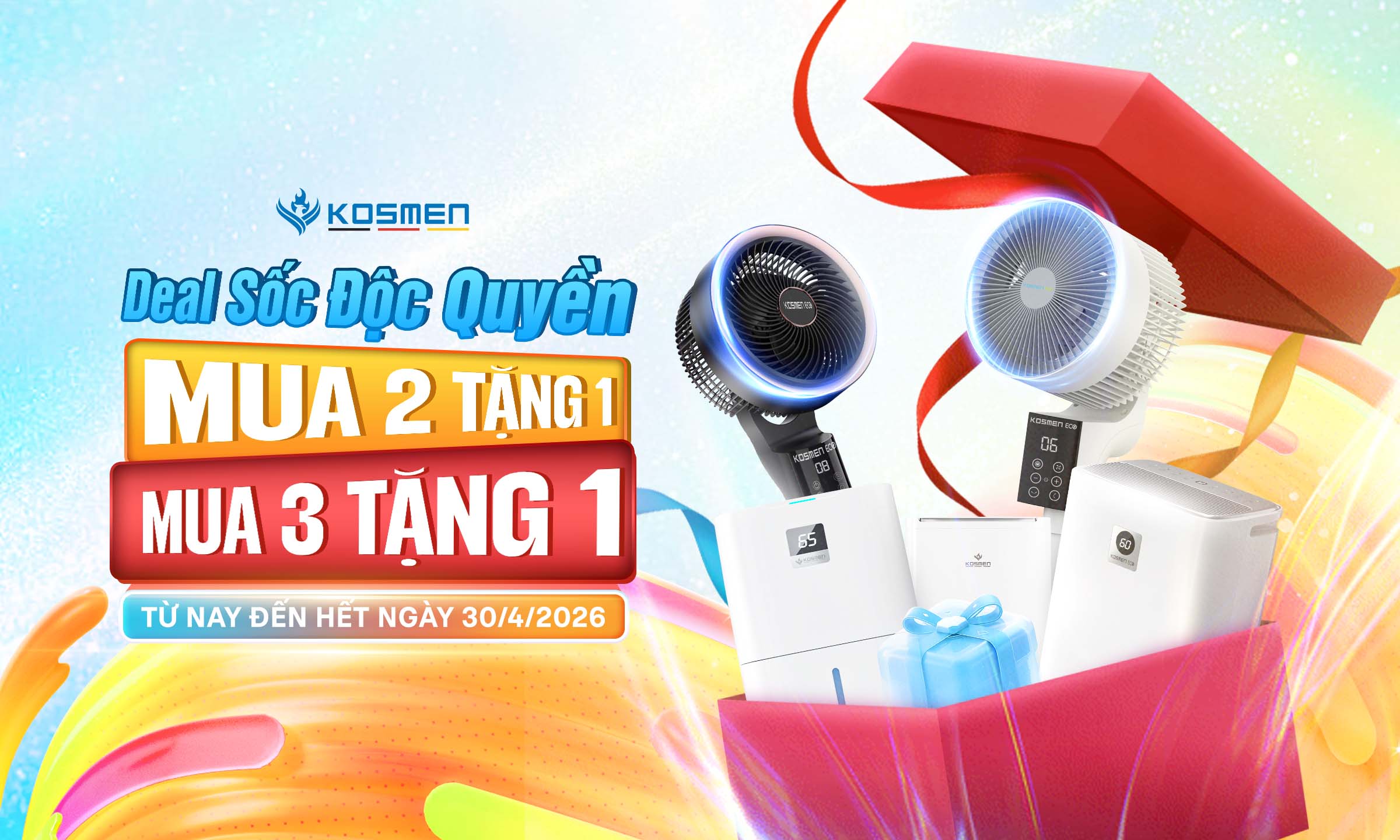 Kosmen Triển Khai Ưu Đãi Lớn: Mua 2 tặng 1 - Mua 3 tặng 1, Quà Tặng Cực Khủng
