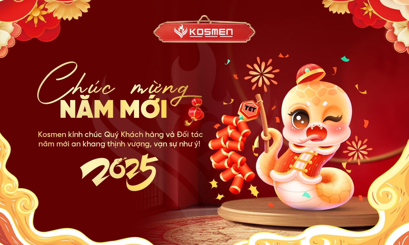 Kosmen ch&uacute;c mừng năm mới 2025