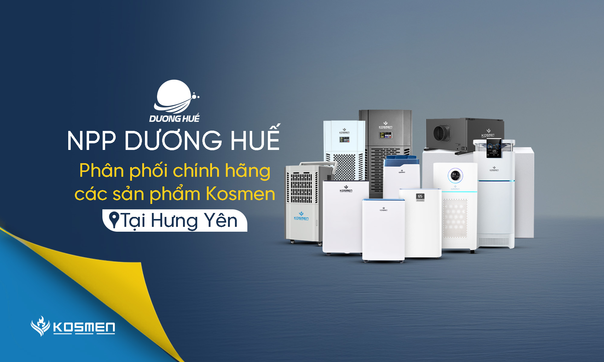 NPP Dương Huế Cung Cấp Máy Hút Ẩm Kosmen Tại Hưng Yên