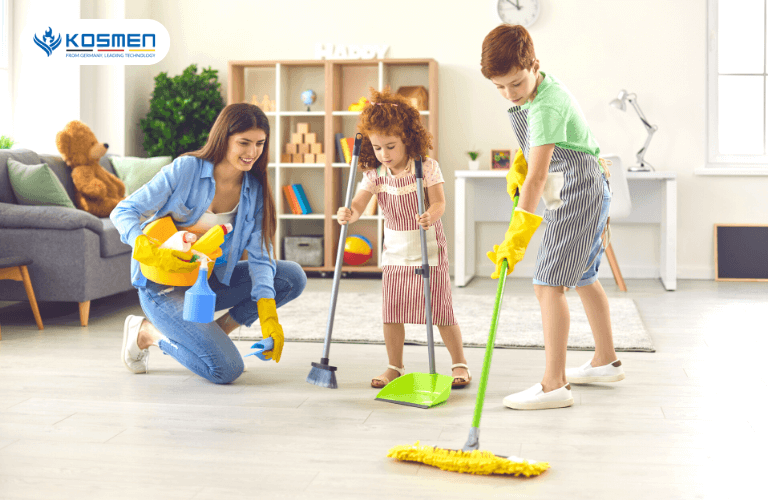 Thường xuyên dọn dẹp nhà cừa ngăn ngừa nấm mốc trong nhà