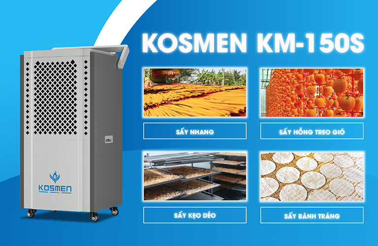 Máy hút ẩm Kosmen KM-150S được ứng dụng rộng rãi trong ngành thực phẩm