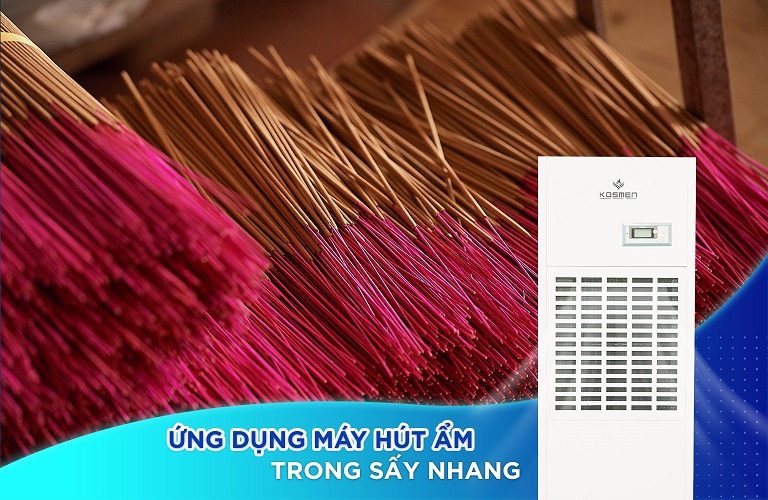 Ứng dụng máy hút ẩm trong công tác sấy nhang tăng năng suất