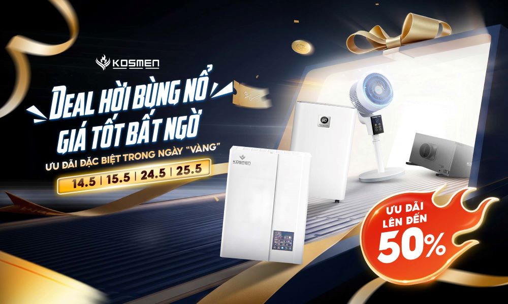 Kosmen b&ugrave;ng nổ ưu đ&atilde;i, săn ngay deal hời đến 50% trong ng&agrave;y v&agrave;ng si&ecirc;u sale