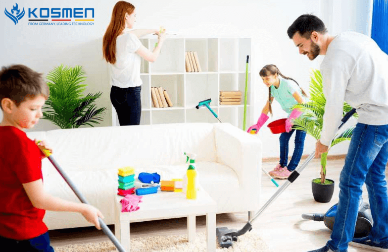 Vệ sinh nhà cửa sạch sẽ để chống nồm ẩm