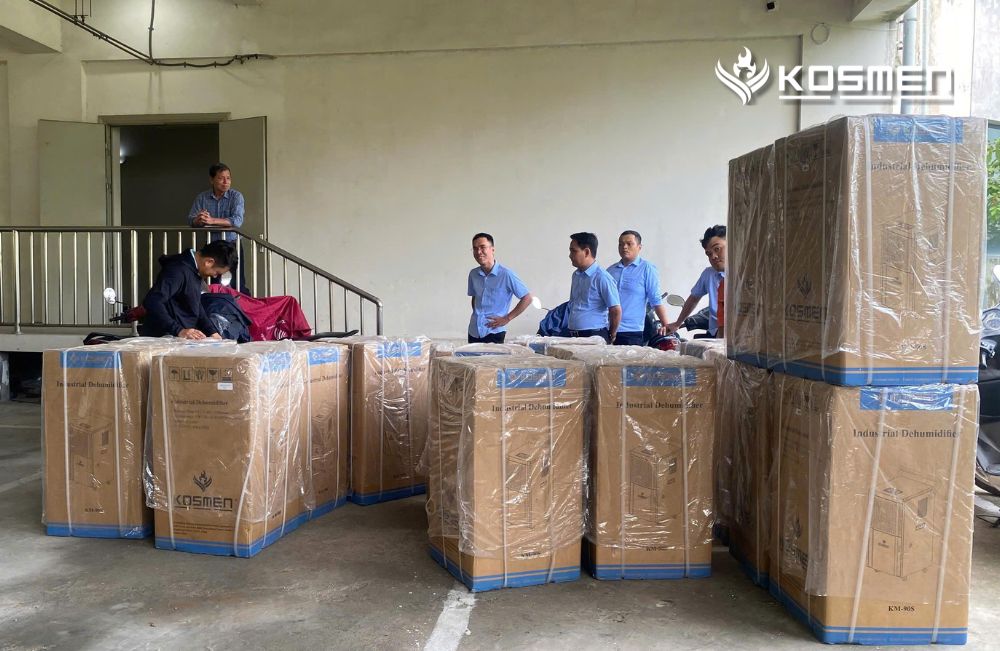X&aacute;c nhận b&agrave;n giao 16 M&aacute;y h&uacute;t ẩm c&ocirc;ng nghiệp Kosmen KM-90S